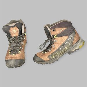 La Sportiva Nucleo High GTX Hiking Boot Men's Size 9 Brown Leather Waterproof